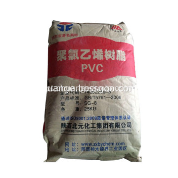 Grau de suspensão Beiyuan PVC Resina SG8 K58